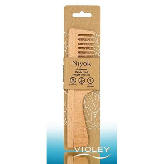 Niyok Griffkamm Buchenholz – ergonomische Griffform