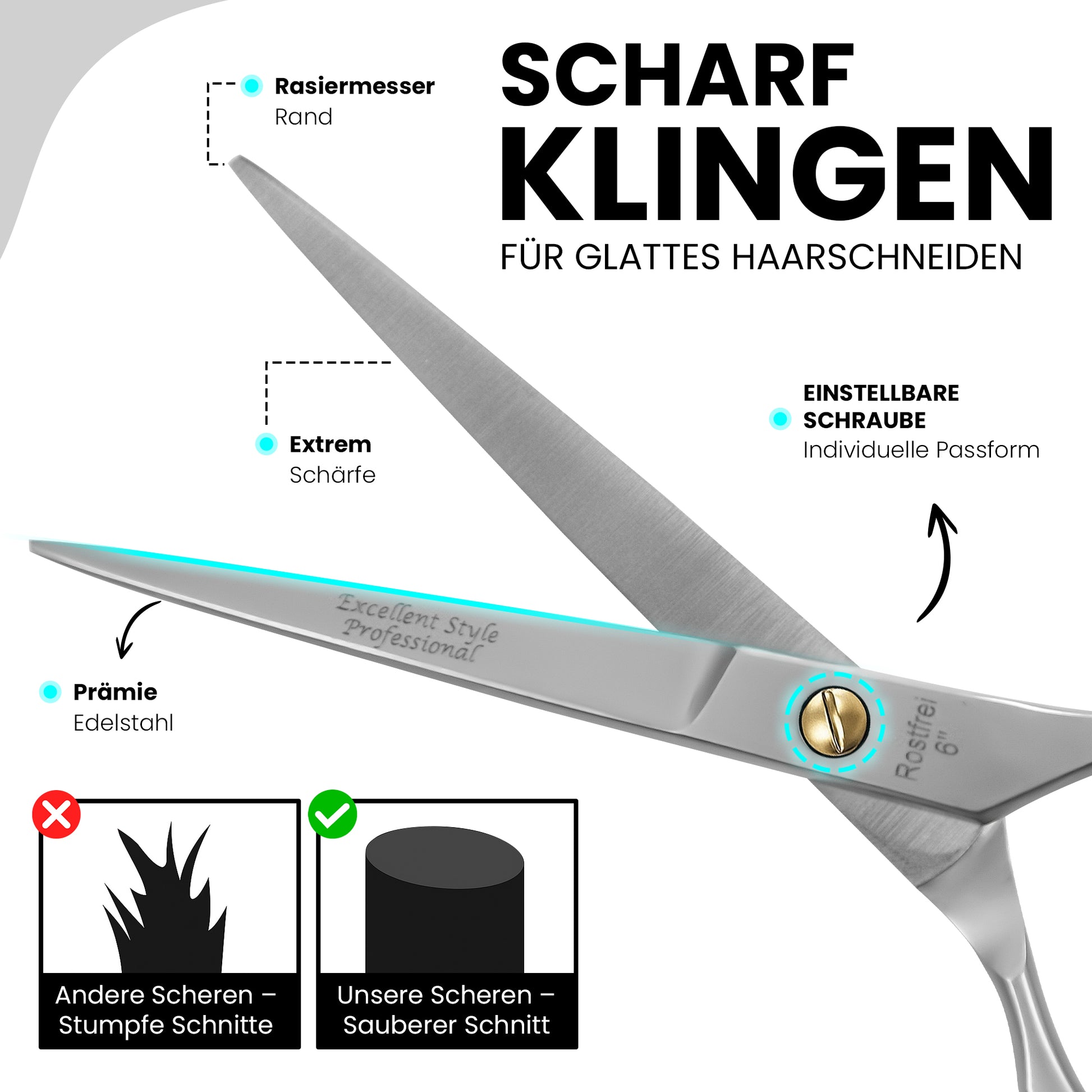 Profi Haarschere 6 Zoll