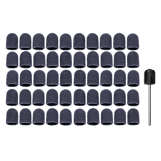 Ruck Schleifkappen-Set korund-schwarz grob Ø 10 mm