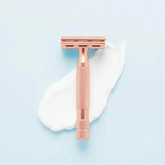 Rockwell Rasierer 2C Sicherheitsrasierer – Roségold – Länge 9,5 cm