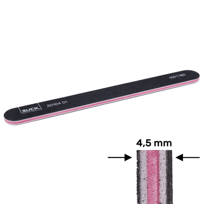 Ruck Gel- und Acrylnagel Long-Life Feile schwarz 100/180