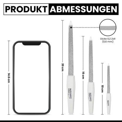 Solinger Saphir-Hohlnagelfeile - leicht innen gebogen