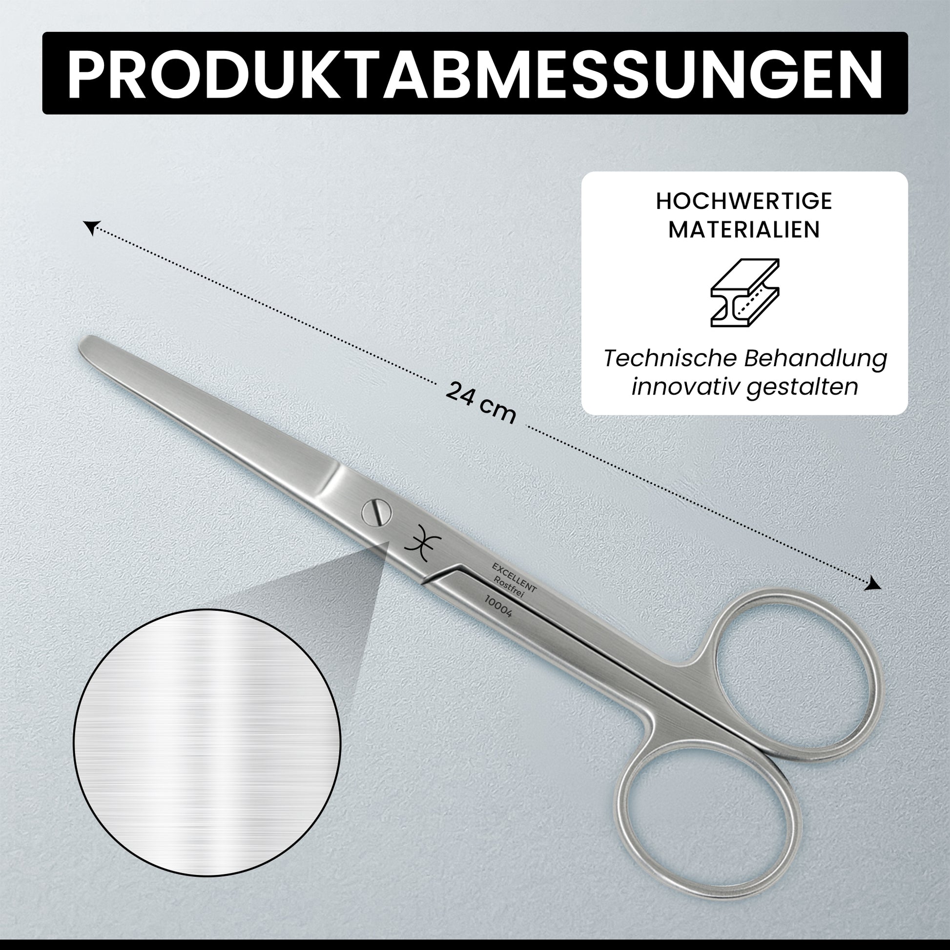 Verbandsschere Schneide stumpf