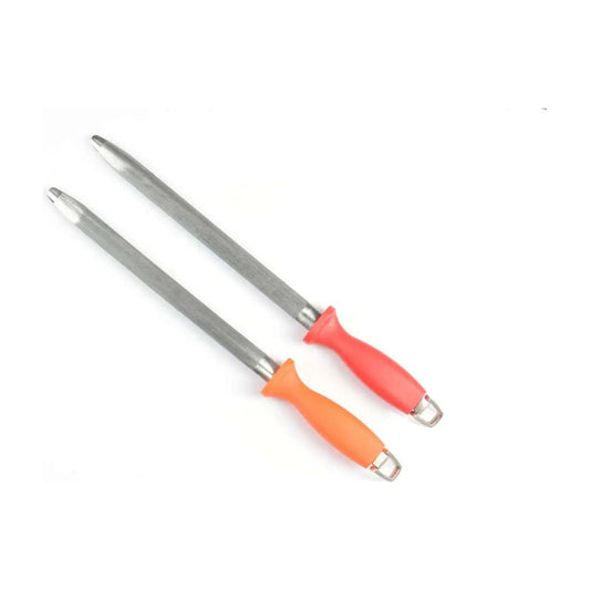 Wetzstahl aus Edelstahl flach/breite Klinge