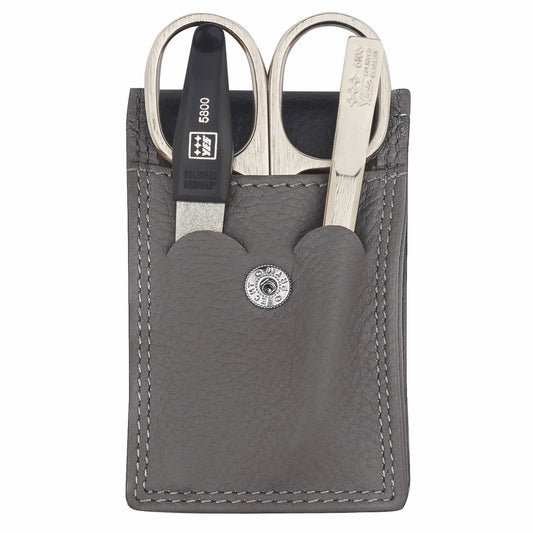 YES Solingen Manicure Taschenetui Taupe 3-teilig