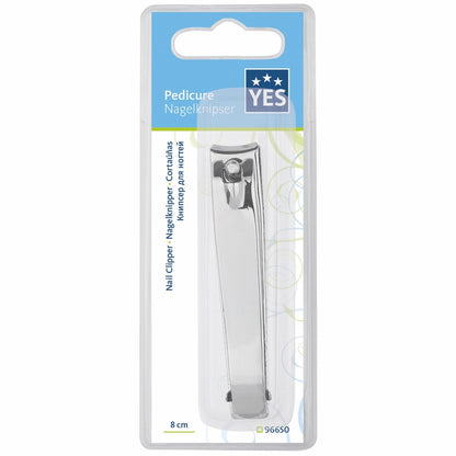 YES Solingen Nagelknipser mit Feile und Reiniger 8 cm