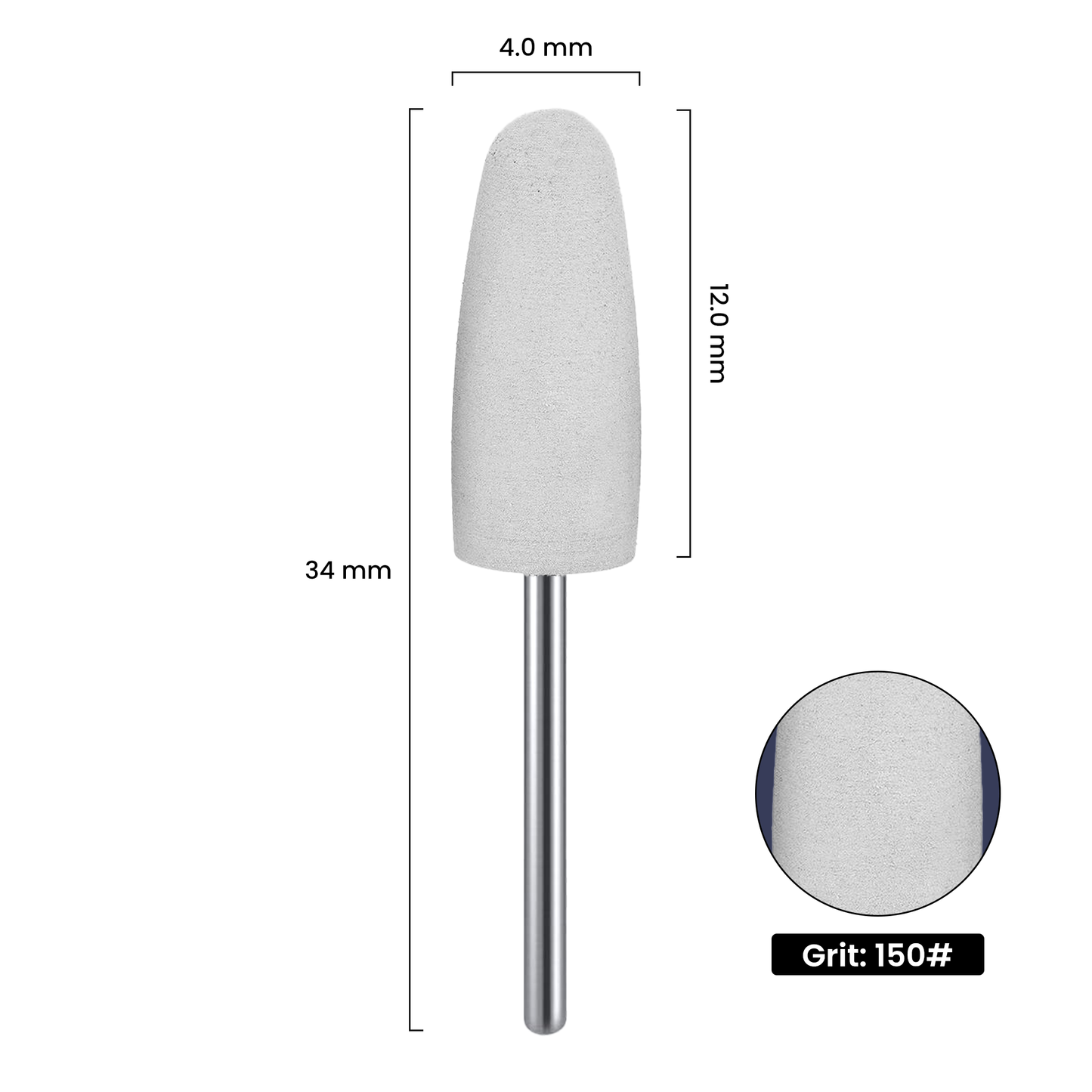 Premium Silikon-Schleifaufsatz Grau