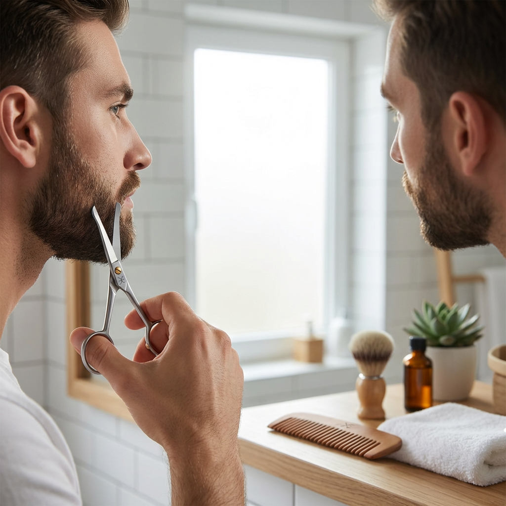 Nasen- und Ohrhaarschere gerade